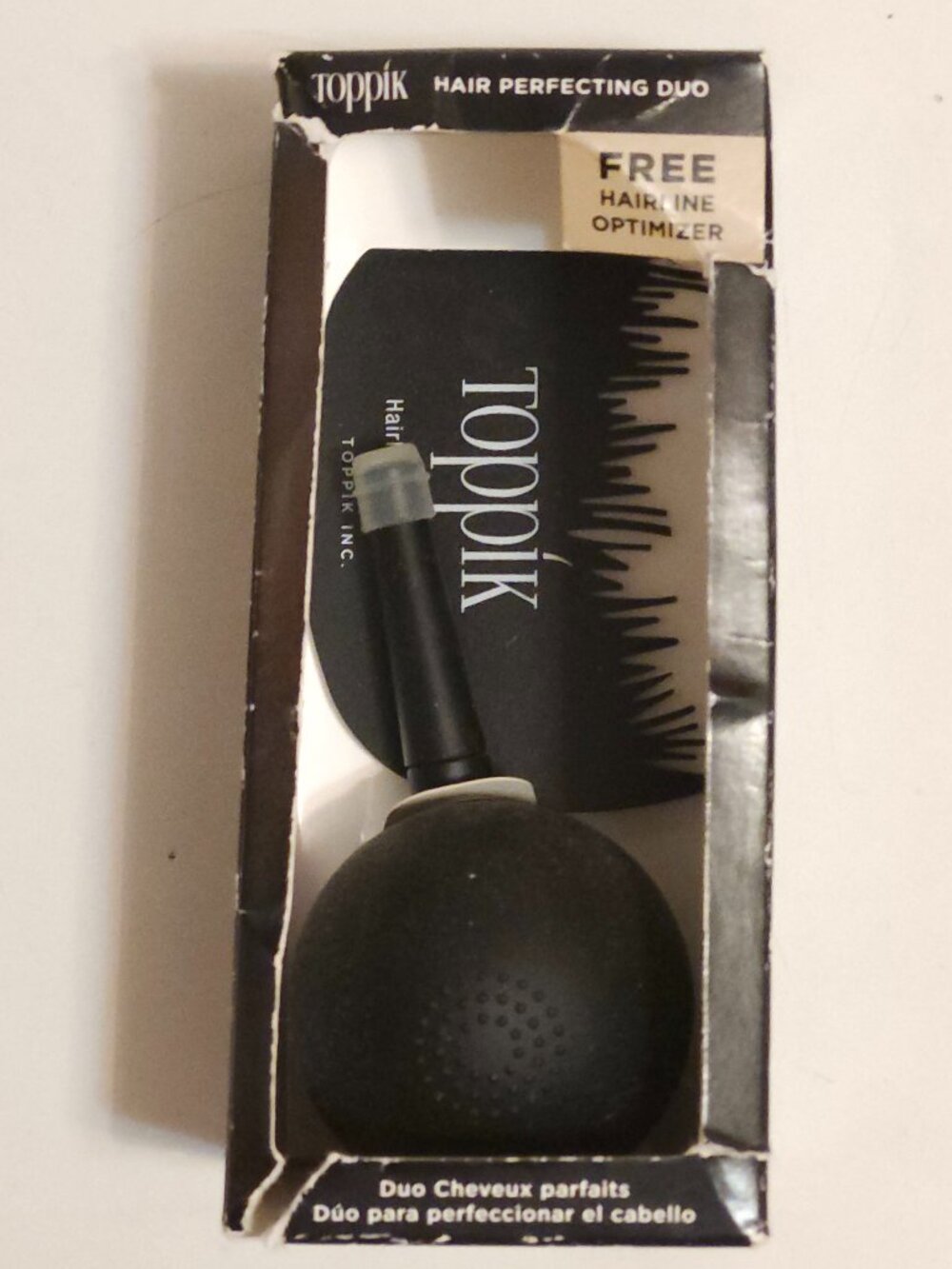 TOPPIK Hair Perfecting Duo Hairline Optimizer Comb and Bulb